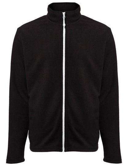 Veste polaire homme zippée 300 g/m²  — coloris Black / White #Couleur_Black-/-White