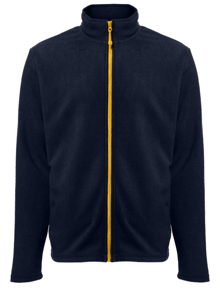 Veste polaire homme zippée 300 g/m²  — coloris Navy / Gold #Couleur_Navy-/-Gold