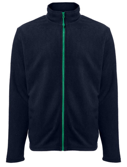 Veste polaire homme zippée 300 g/m²  — coloris Navy / Kelly Green #Couleur_Navy-/-Kelly-Green