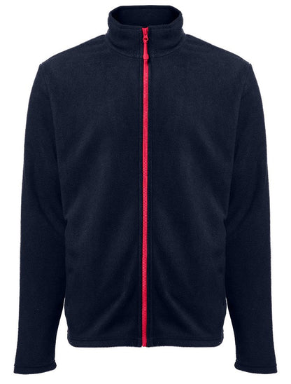 Veste polaire homme zippée 300 g/m²  — coloris Navy / Red #Couleur_Navy-/-Red