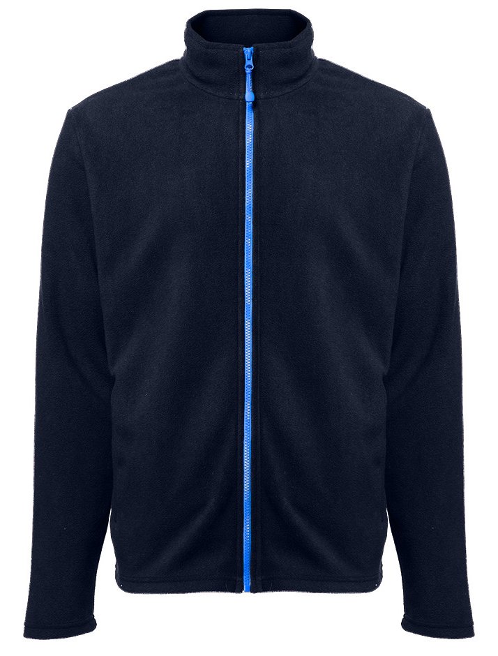 Veste polaire homme zippée 300 g/m²  — coloris Navy / Royal #Couleur_Navy-/-Royal