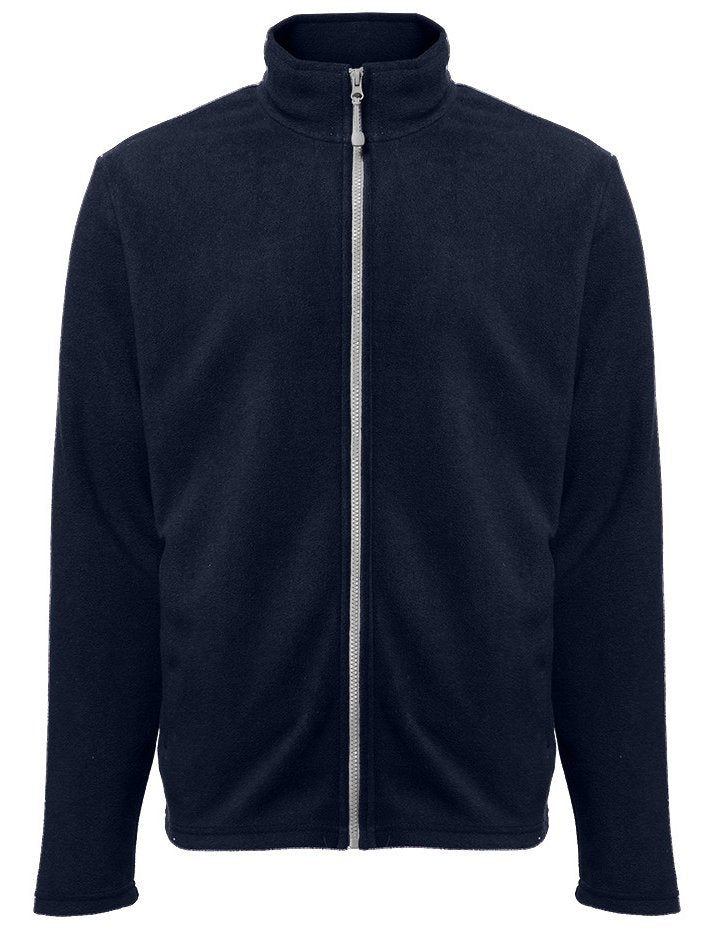 Veste polaire homme zippée 300 g/m²  — coloris Navy / Silver #Couleur_Navy-/-Silver