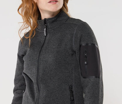 Veste polaire tricotée femme