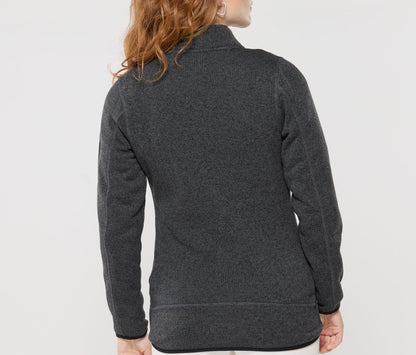 Veste polaire tricotée femme