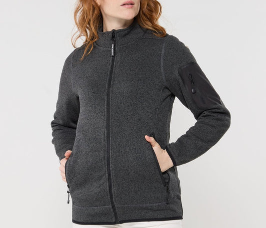 Veste polaire tricotée femme