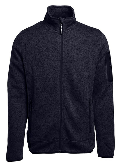 Veste polaire tricotée homme — coloris Heather Black #Couleur_Heather-Black