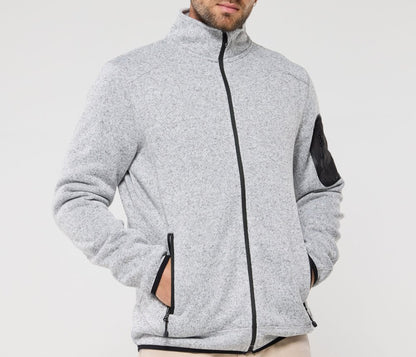Veste polaire tricotée homme