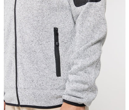 Veste polaire tricotée homme