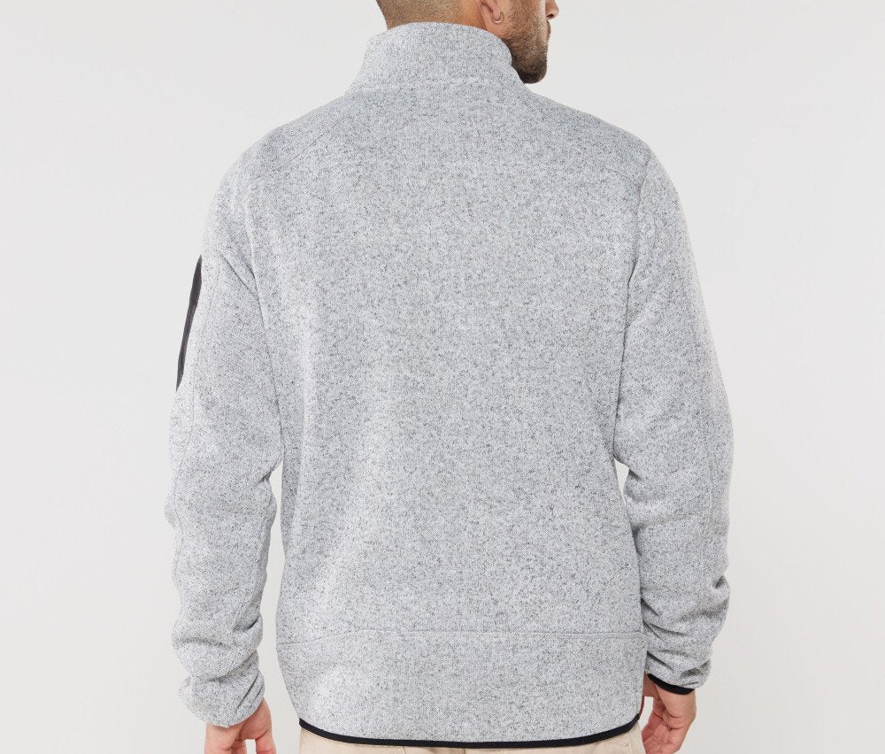 Veste polaire tricotée homme