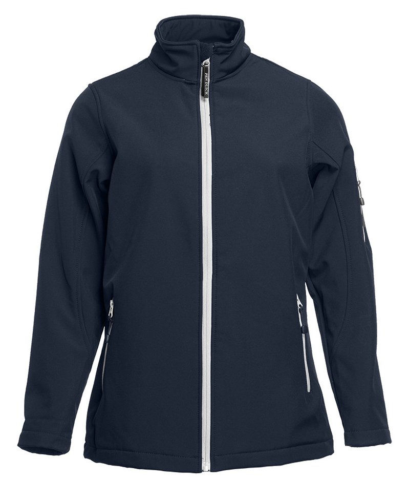 Veste Softshell femme 3 couches 340 g/m²  — coloris Navy / White #Couleur_Navy-/-White