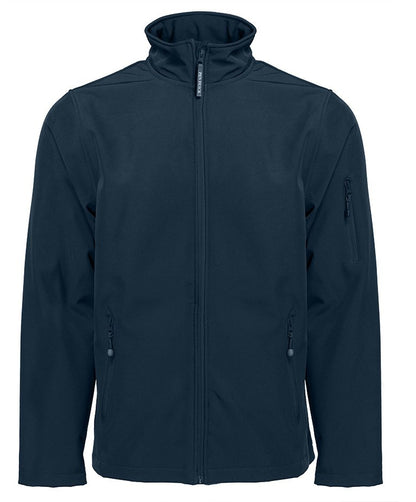 Veste Softshell homme 3 couches 340 g/m²  — coloris Deep Navy #Couleur_Deep-Navy