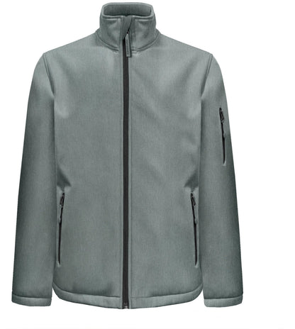 Veste Softshell homme 3 couches 340 g/m²  — coloris Heather Grey #Couleur_Heather-Grey