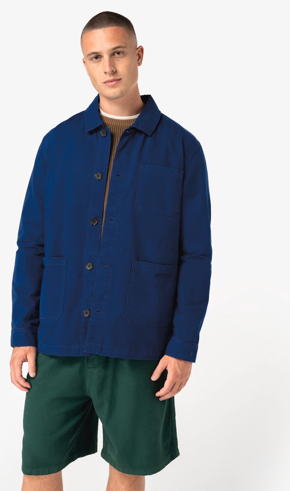 Veste worker écoresponsable délavée unisexe
